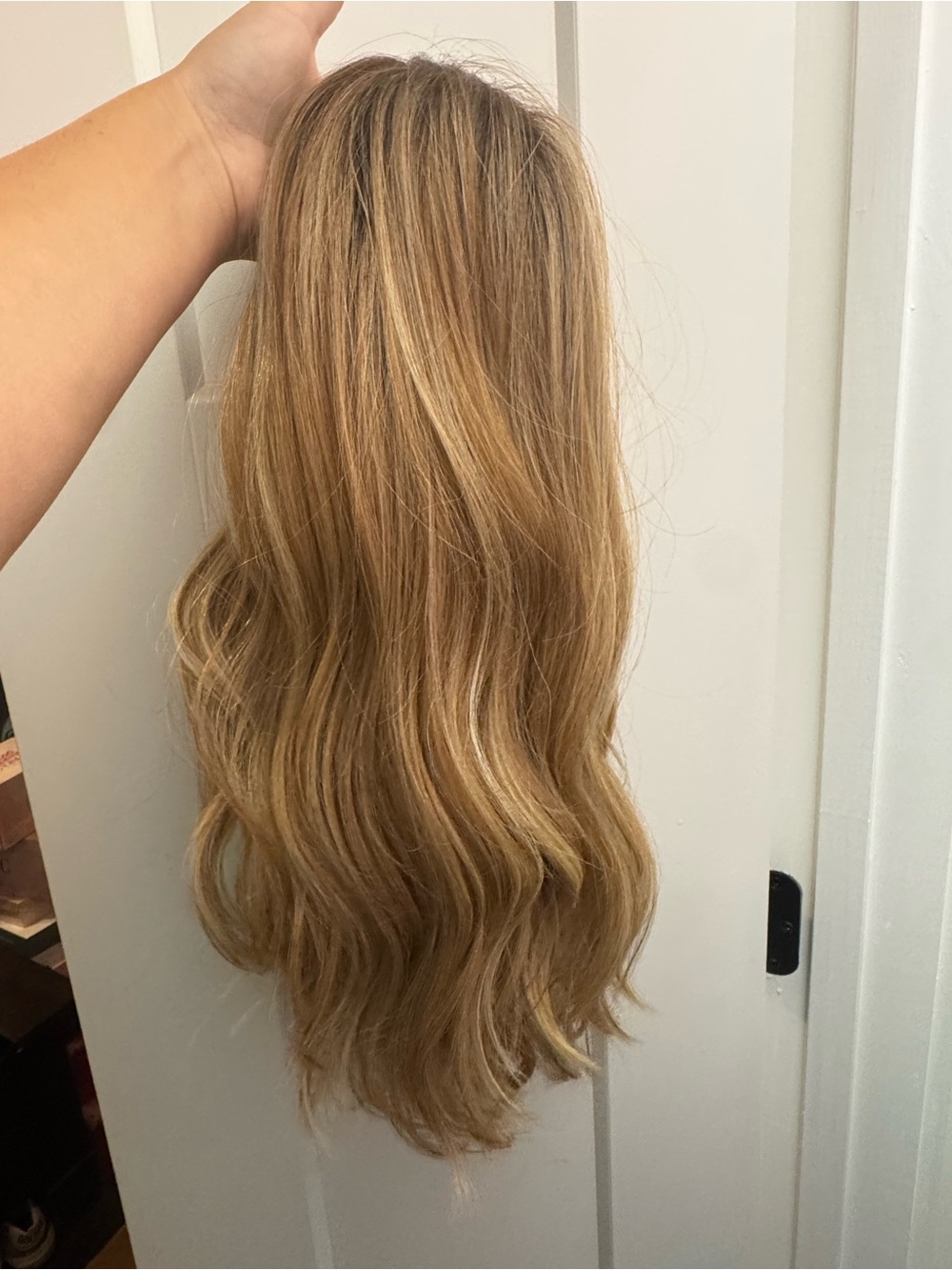 HairUWear Selfie Mode Clip-In Hairpiece in Wheat - Picture 6 of 7
